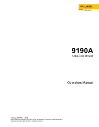 Thumbnail of document Manual - 9190A Ultra-Cool Field Metrology Well